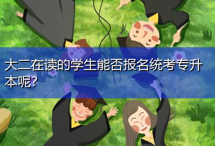 大二在讀的學(xué)生能否報名統(tǒng)考專升本呢？