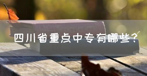 四川省重點(diǎn)中專有哪些？(圖1)