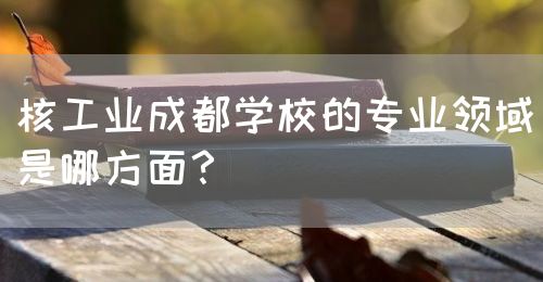 核工業(yè)成都學(xué)校的專業(yè)領(lǐng)域是哪方面？(圖1)