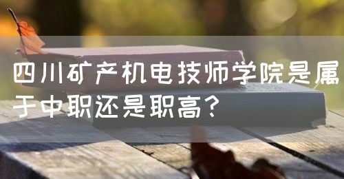 四川礦產(chǎn)機(jī)電技師學(xué)院是屬于中職還是職高？(圖1)